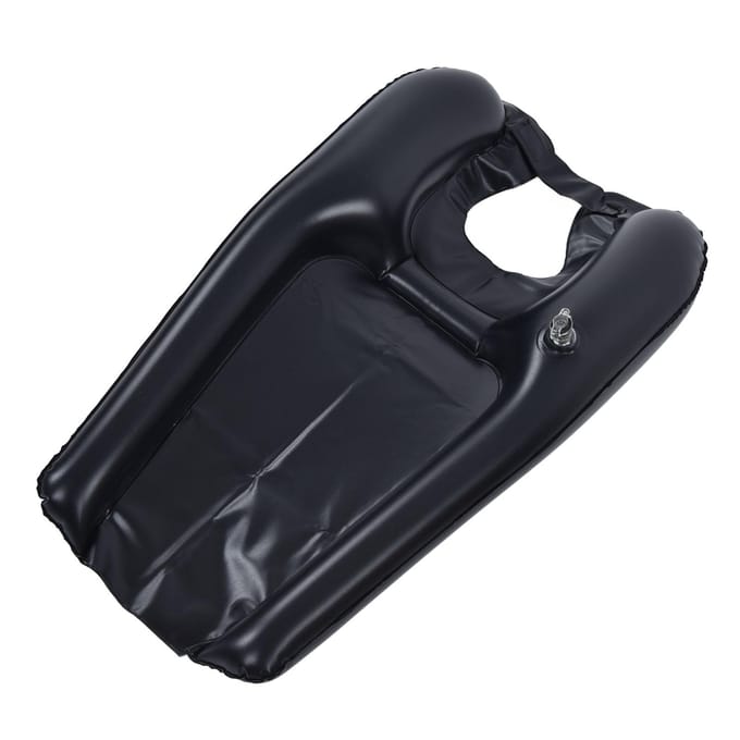 Opblaasbare Shampoo Kom Draagbare Haarwasbak met Opblaaspomp Lichtgewicht Shampoo Bekken black