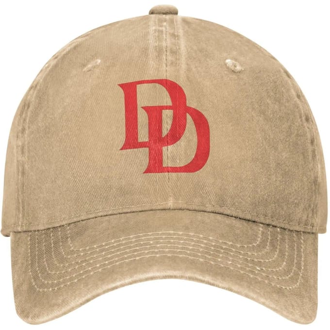 Baseballpet Daredevils Zomer Y2K Grappige Truckerpet Logo Dames Heren Buitensporten Baseballpetten Mode Adjustable beige