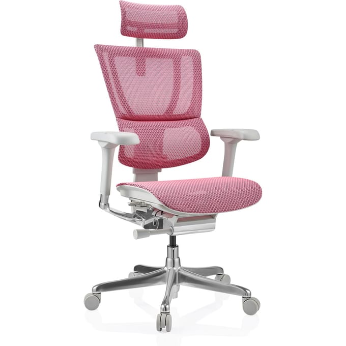 Bureaustoel / Directiestoel ERGOHUMAN SLIM G GEN2 Netstof roze hjh OFFICE
