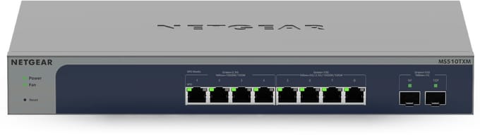Netgear MS510TXM-100EUS 8-Port Multi-Gigabit/10G Ethernet Smart Switch with 2 SFP+ Ports