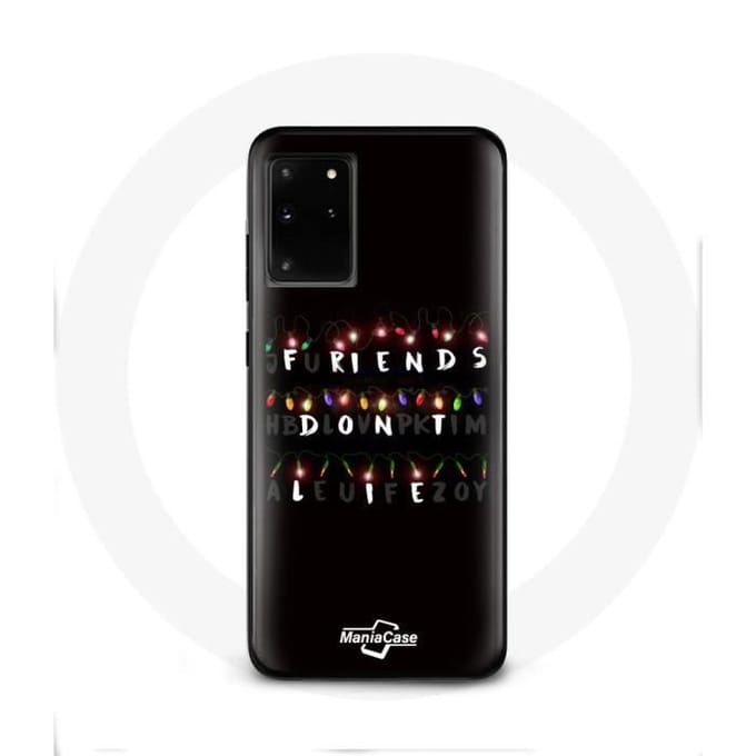 Coque pour Samsung Galaxy S11 Plus Stranger Things Affiche Friends Don't Lie Joyeux noël