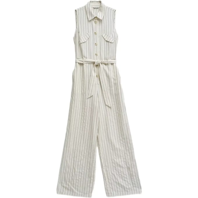 Linnen gestreepte jumpsuit voor dames Salsa Jeans