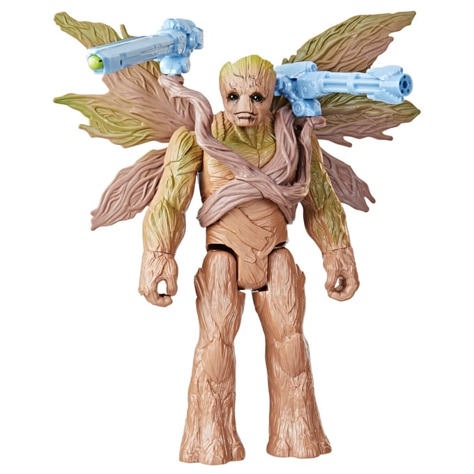 Hasbro Marvel Studios' Guardians of the Galaxy Vol. 3 Titan Hero Series Blast 'N Battle Groot Action Figure (11.5 )