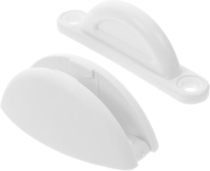 Deurstopper Set - Camper Deurhouder - Camper Veiligheid - Duurzaam Nylon Materiaal - 6.30X4.00X2.60CM - Wit