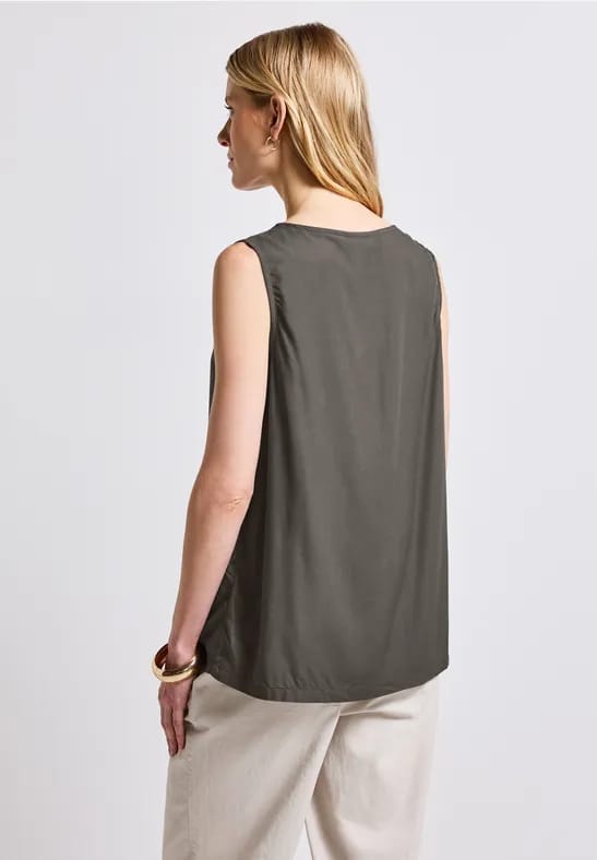 Blousetop met rimpels