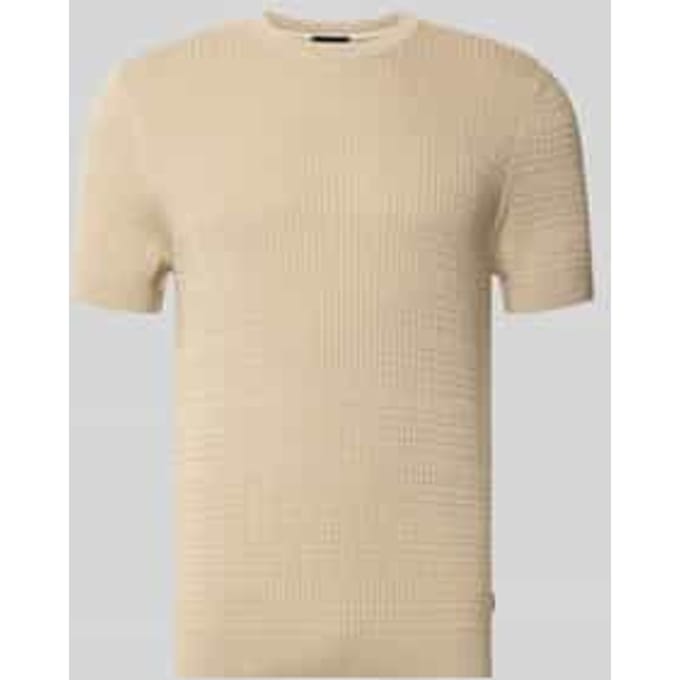 Gebreid shirt met structuurpatroon model 'Elio'