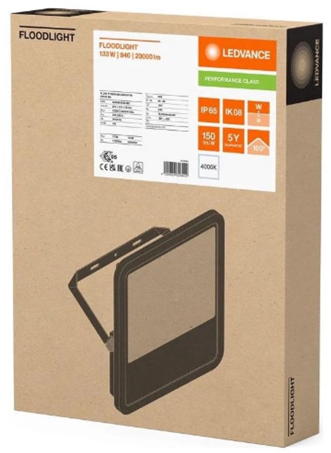 Ledvance LED schijnwerper 133W 20000lm koel wit 4000K IP66 (4099854306402)