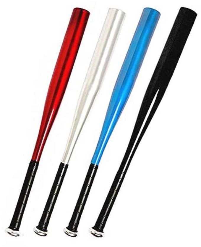 Aluminium honkbalknuppel met antislip grip voor softball - Medium
