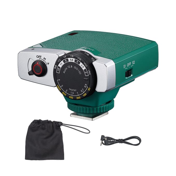 Godox Lux Junior Retro Camera Flitser GN12 6000K Kleurtemperatuur Automatische en handmatige modi 1/1-1/64 Flitser zwart