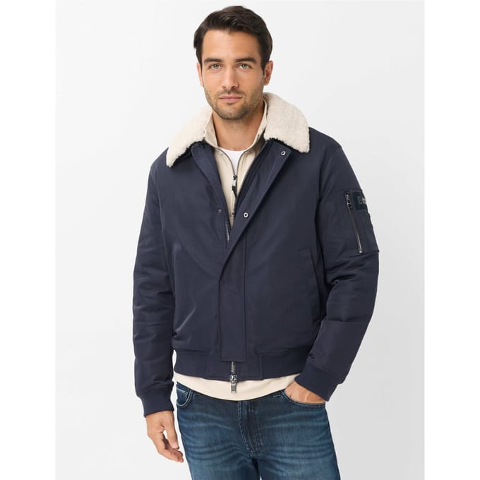 Brax Heren Blouson  Style LOGAN navy, donkerblauw, maat M