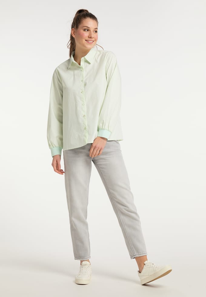 Mymo Blouse Dames licht mint