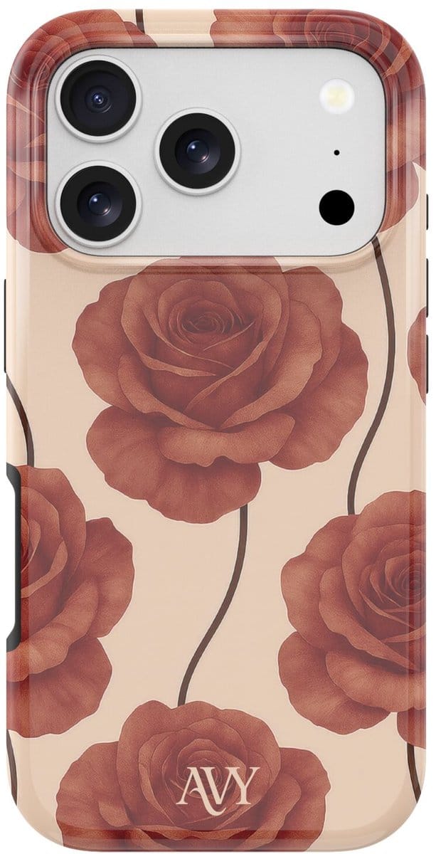 AVY Hard Shell Back Cover | geschikt voor Apple iPhone 17 Pro Max | Botanique Roses | Compatibel met MagSafe & Qi2