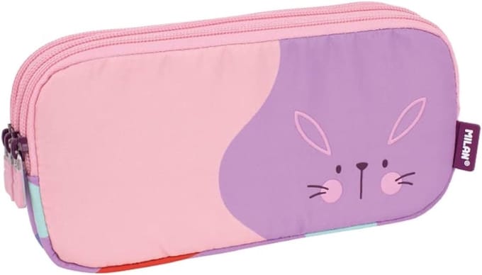 Etui met 3 vakken en ritsen, Special Fun Animals