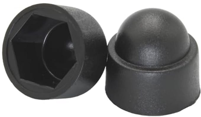Afdekkappen voor Schroeven - Zwart, M8, Sleutelbreedte 13 - 20 Stuks