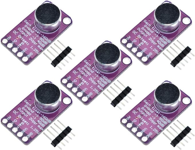 5 Stuks Microfoon Versterker Module met Automatische Gain Control (AGC)