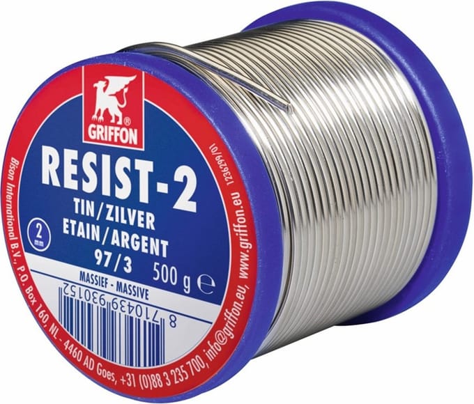 Griffon Zilverzachtsoldeer Resist 2 2mm spoel à 500 gr