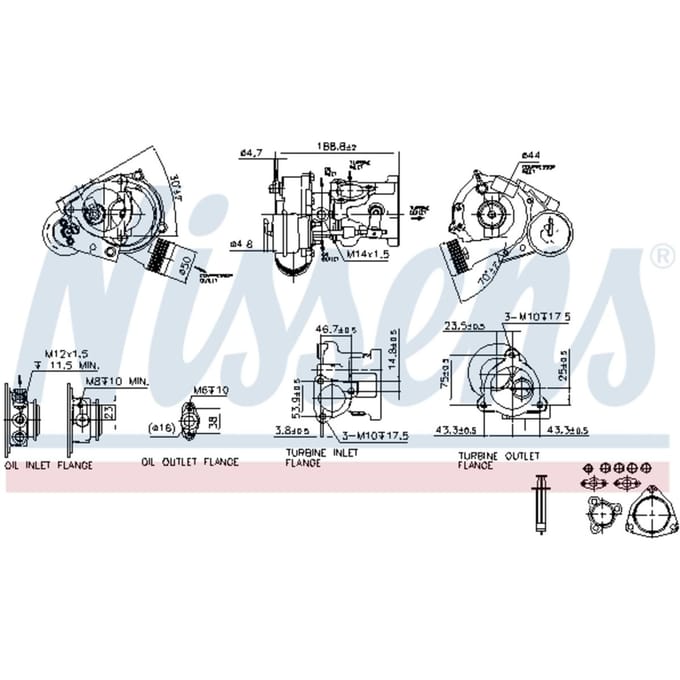 Supercharger, drukvulling NISSENS 93021