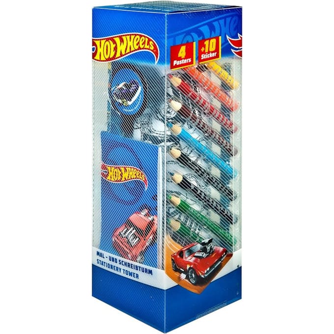 Hot Wheels schrijfwarentoren - 35 delig