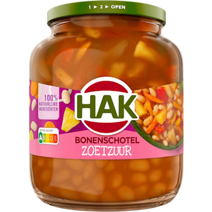 Bonenschotel Zoetzuur