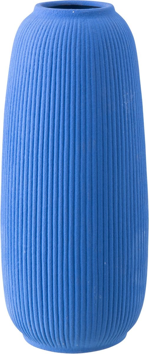 J-Line vaas Ruby Stippen - steengoed - blauw - large