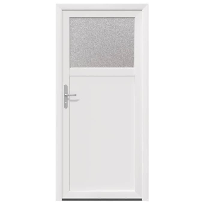 vidaXL - Zij-ingang - deur - 98 - x - 198 - cm - PVC - Wit