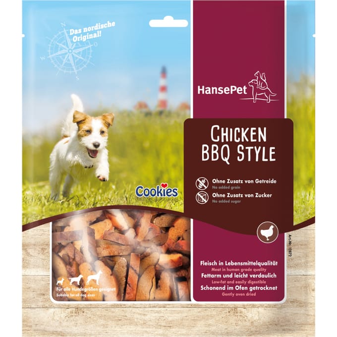 Hansepet Cookies gegrilde kip - BBQ Style - 475 g