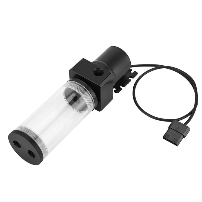 Acryl Computer DIY Waterkoeling Tank Cilindrisch Reservoir 19W Pomp G1 4 Type 1