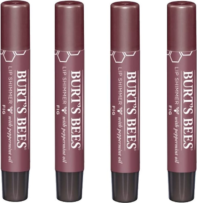 BURT'S BEES - Lip Shimmer Fig - 4 Pak - Voordeelverpakking