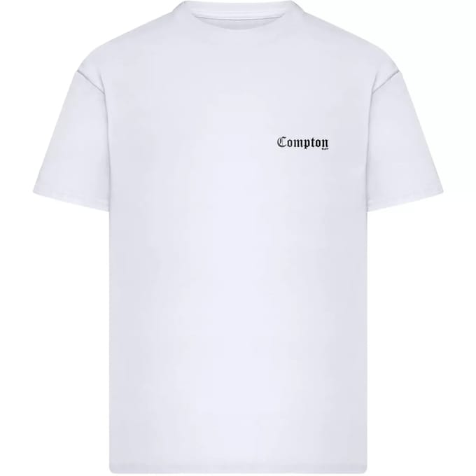 Mister Tee - Compton BLVD Oversize Heren Tshirt - M - Wit
