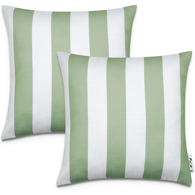 Kussensloop Chino groen 45x45 cm, 2 stuks