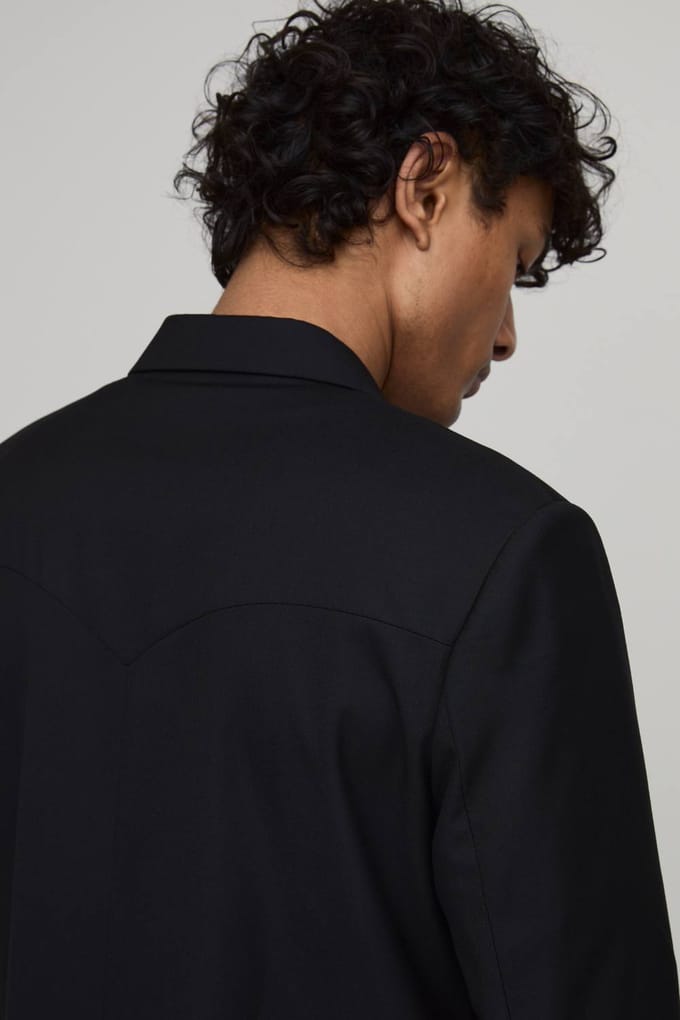 Rechte Pasvorm Western Detail Blazer | Black | Size 38