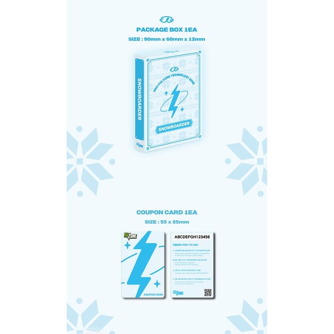 NCT - NCT ZONE Kortingskaart SNOWBOARDER versie. white