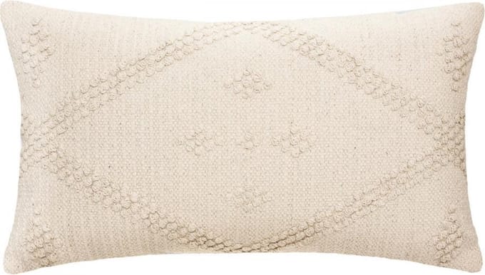 Sierkussen - Macramé D Safari Tuin Woonkamer Decoratie - Ecru - 58 Cm X 38 Cm