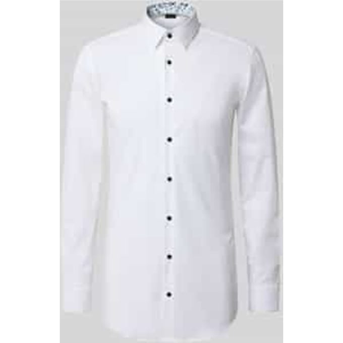 Slim fit zakelijk overhemd met extra lange mouwen, model 'HANK'