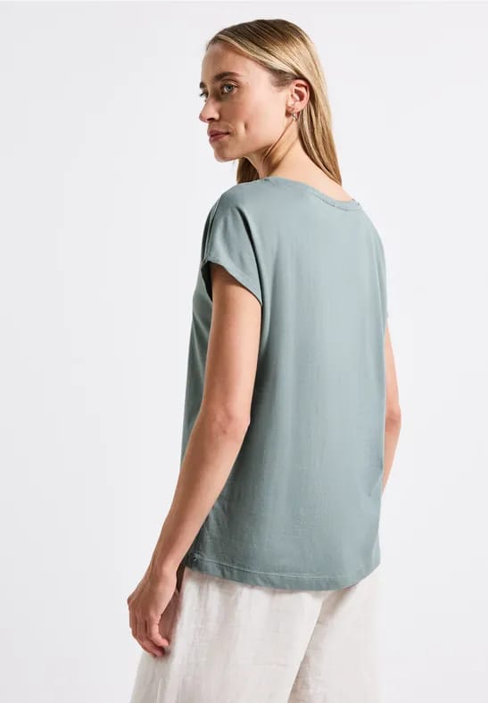 Shirt met folietekst