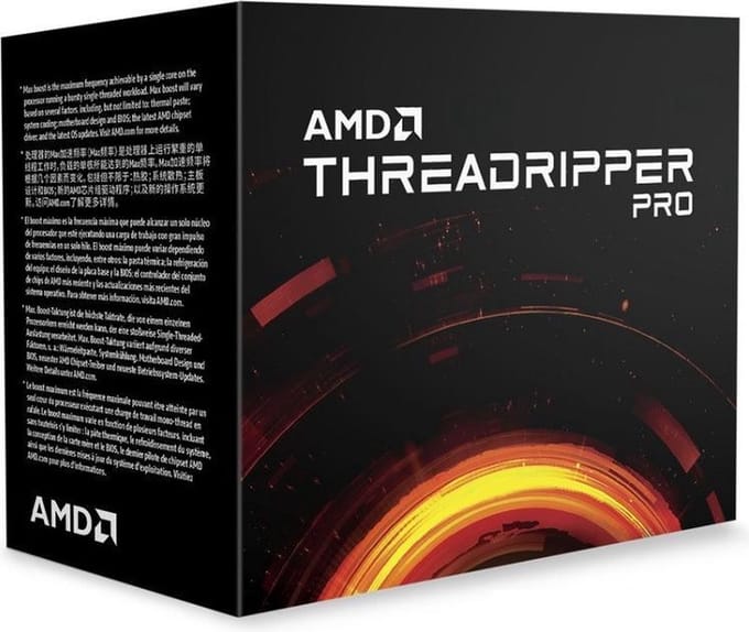AMD Ryzen Threadripper PRO 3995WX - Processor 2.7 GHz (4.2 GHz) - 64-cores - 128 threads - 256 MB cache - socket SWRX8 - zonder koeler