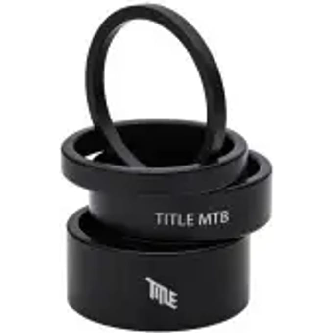 Title Mtb Spacers Kit Balhoofdset Zwart