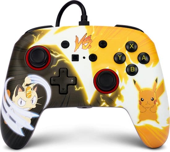 PowerA Enhanced Wired Controller for Nintendo Switch - Pokémon: Pikachu vs. Meowth - Wired Controller - Nintendo Switch