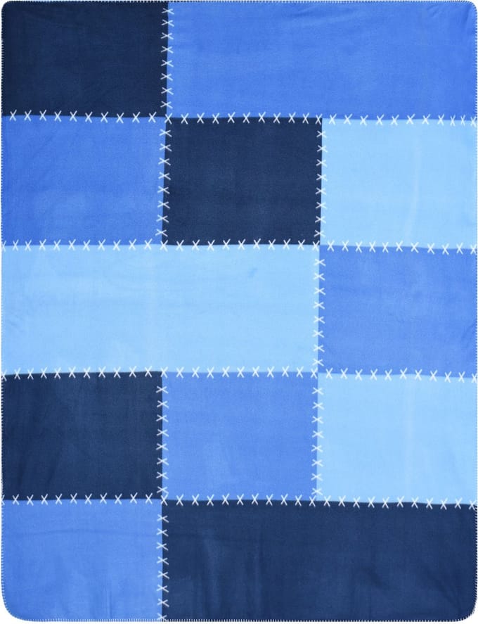 JN Urban style fleece deken 150x200 - Blauw.