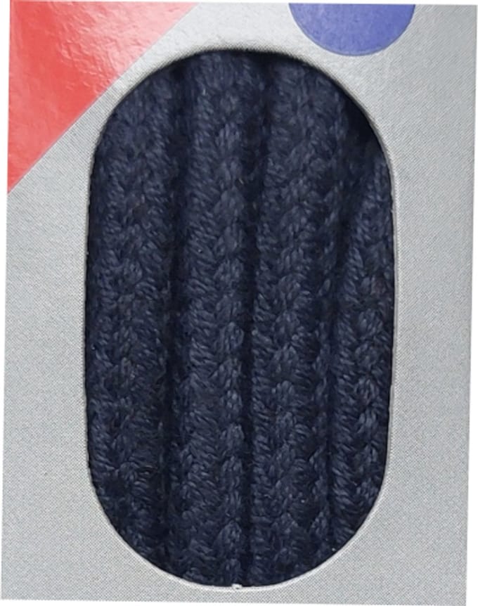 Bob Veter - Donker Blauw - Extra Dik Rond - Lengte 75 cm - Dikte 5 mm - Schoenveter