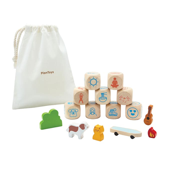 Plan Toys spel verhalende dobbelstenen 3 jr+