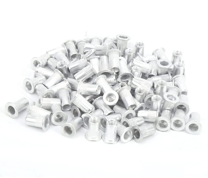 Dailygoods - 100 Stuks M8 Aluminium Klinkmoeren voor Diverse Toepassingen