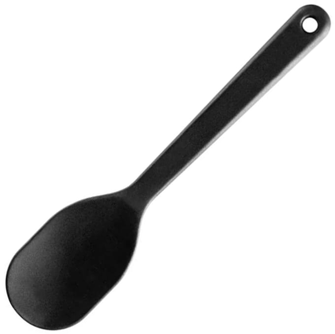 Gastro Max siliconenlepel, (B)60 mm, zwart