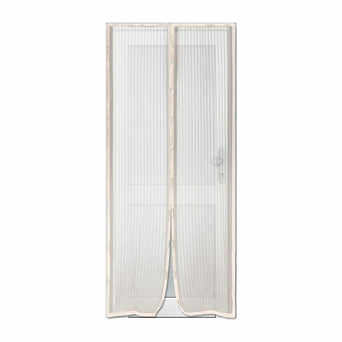 Luance Opzet deurhorzelfklevend - magnetische sluiting - wit - 100 x 220 cm - vliegengordijn