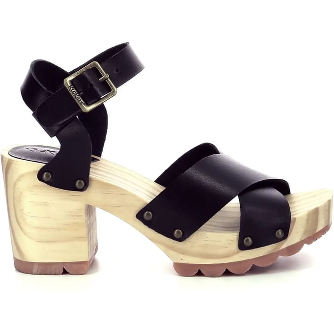 Leren sandalen met hak van Kick Wise