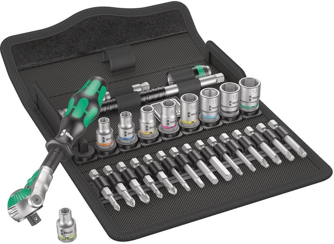 1/4" Zyklop Speed Ratelset - Schroefmachine Set van 7 Delen