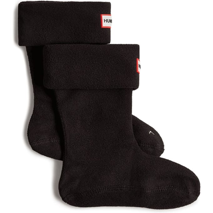HUNTER - Kids Boot Socks - Fleece - Black - Maat 32-34