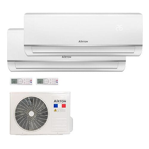 Airton Bisplit omkeerbare airconditioner (x2) - Air Air warmtepomp (PAC)