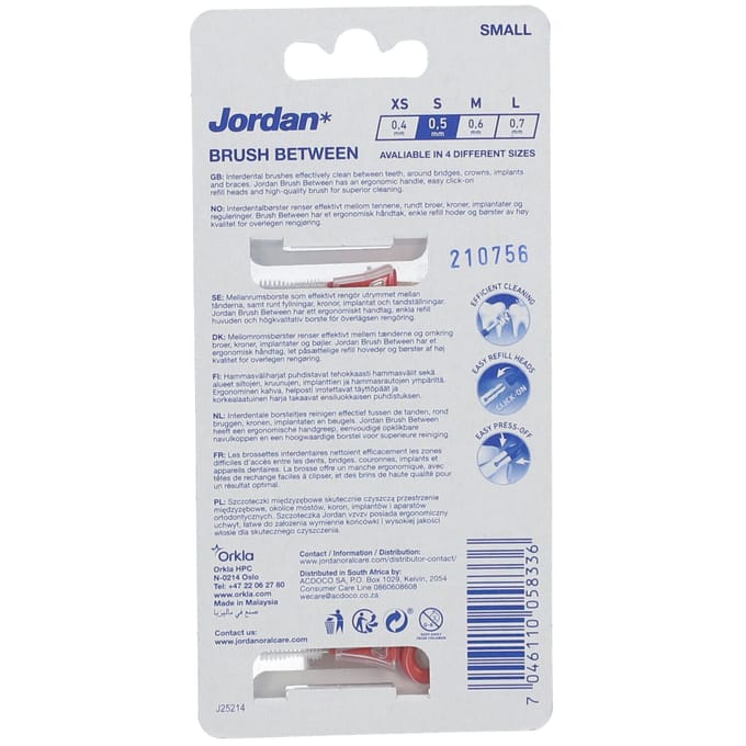 Jordan Clinic Brush Between Small 0,5mm 10 Tandenborstel