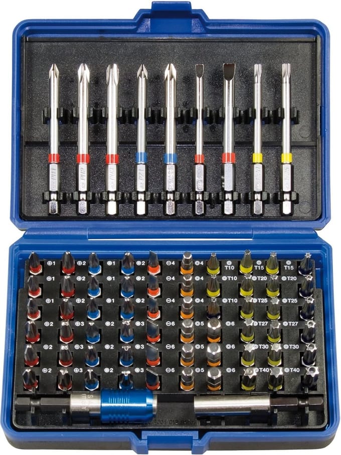 SW stalen bitassortiment, chroom-vanadium speciaalstaal, 04127L
